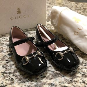 Leather Gucci Baby Shoes